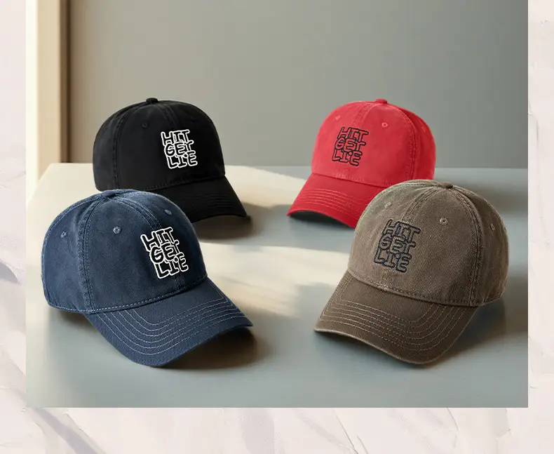 Men Black Embroidered Baseball Cap with "HIT THE BASICS" Design — feature 19