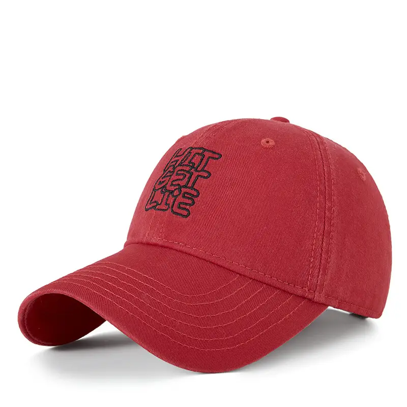 Men Black Embroidered Baseball Cap with "HIT THE BASICS" Design - Image 4