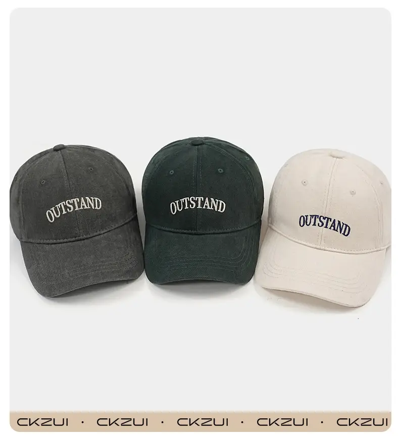 Outstand Embroidered Baseball Cap Brown Large — feature 8