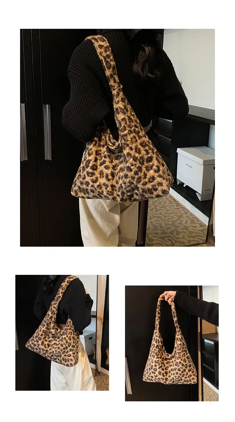 Leopard Print Large Capacity Women's Tote Bag — feature 5