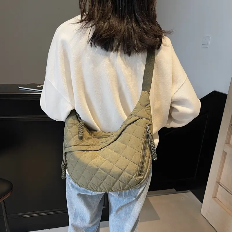 Autumn Winter Coat Shoulder Bag Cream 2024
