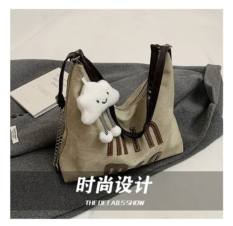 Women's Winter Grey Min Mimi Tote Bag — feature 4