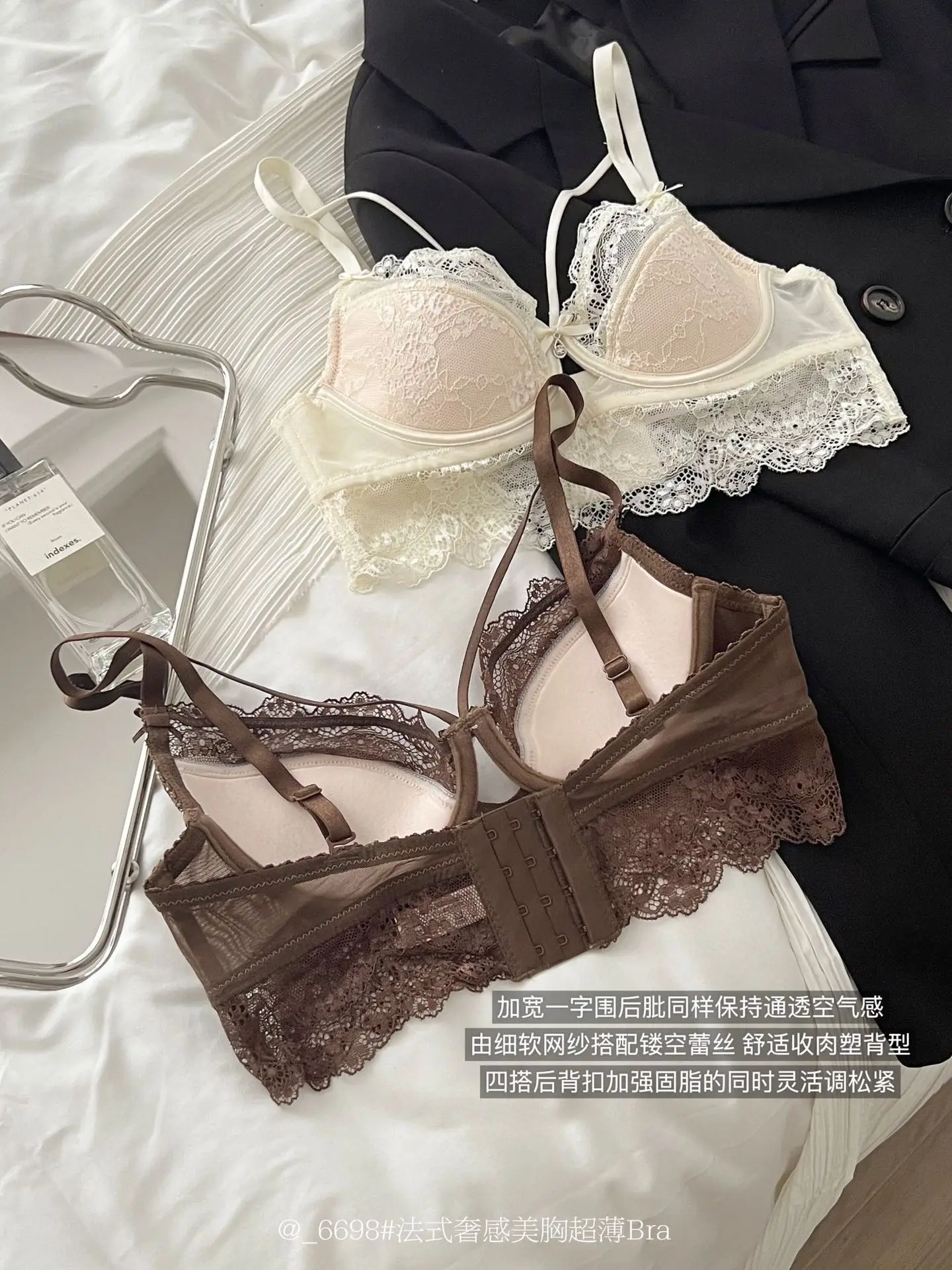 Ultra-Thin Lace Bra Set for Women Big Breasts — feature 8