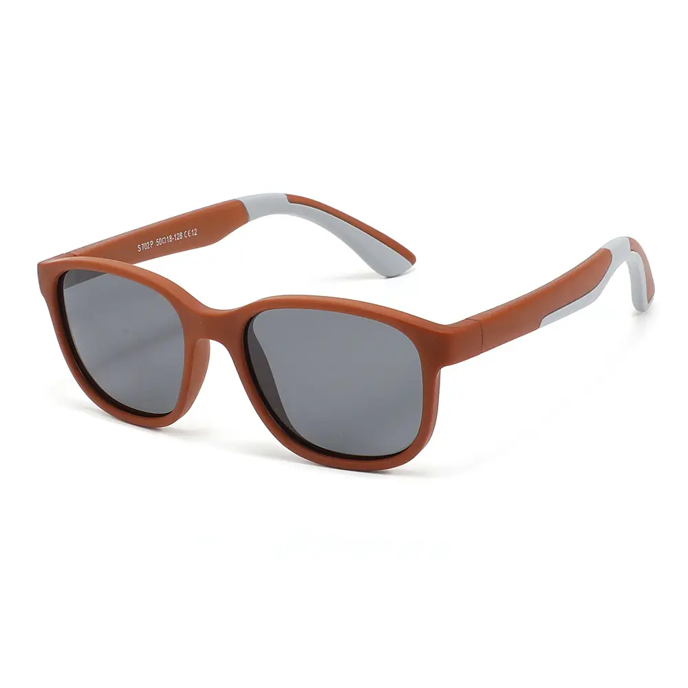 Kids Polarized Sunglasses Blue Yellow Secondary Injection Molding