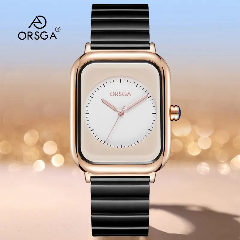 ORSGA Square Watch for Women Stainless Steel - Image 25