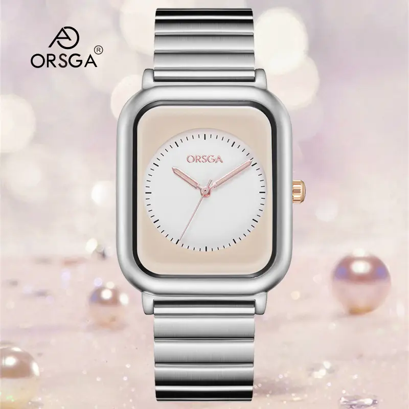 ORSGA Square Watch for Women Stainless Steel - Image 27