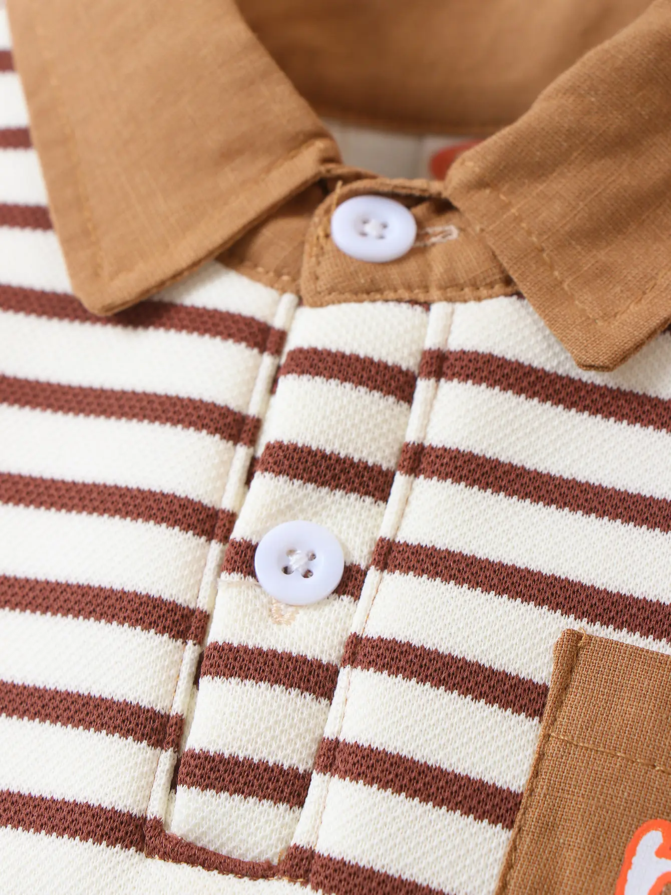 Baby Striped Polo Shirt with Lapels for Boys Autumn Wear — feature 6