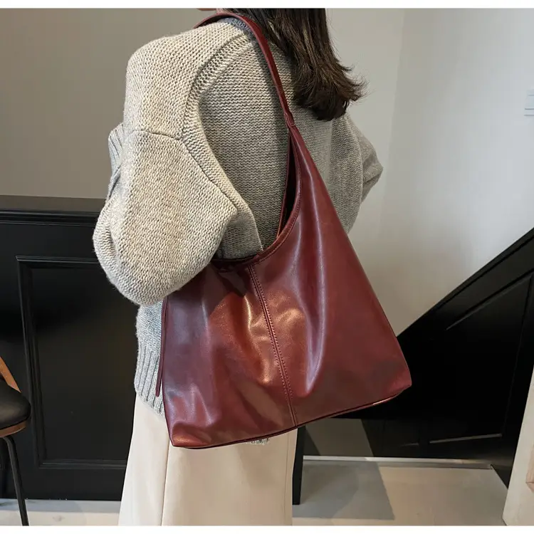 Women's Retro Brown Tote Bag 2024 All Season Commuter Shoulder Crossbody — feature 18