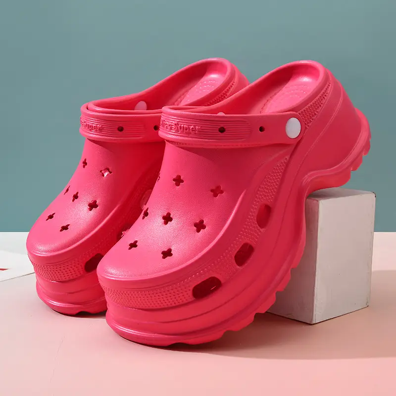 Women Pink Star Hole Sandals Summer - Image 6