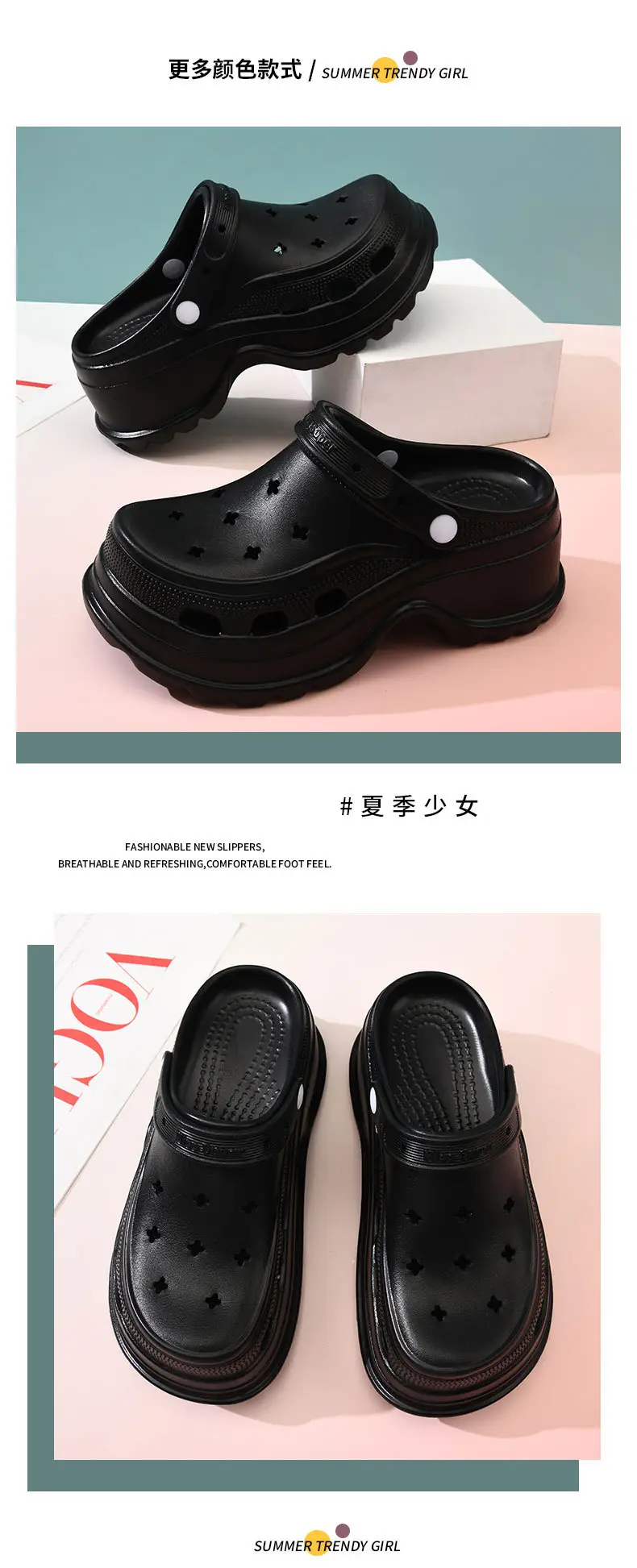 Women Pink Star Hole Sandals Summer β feature 11