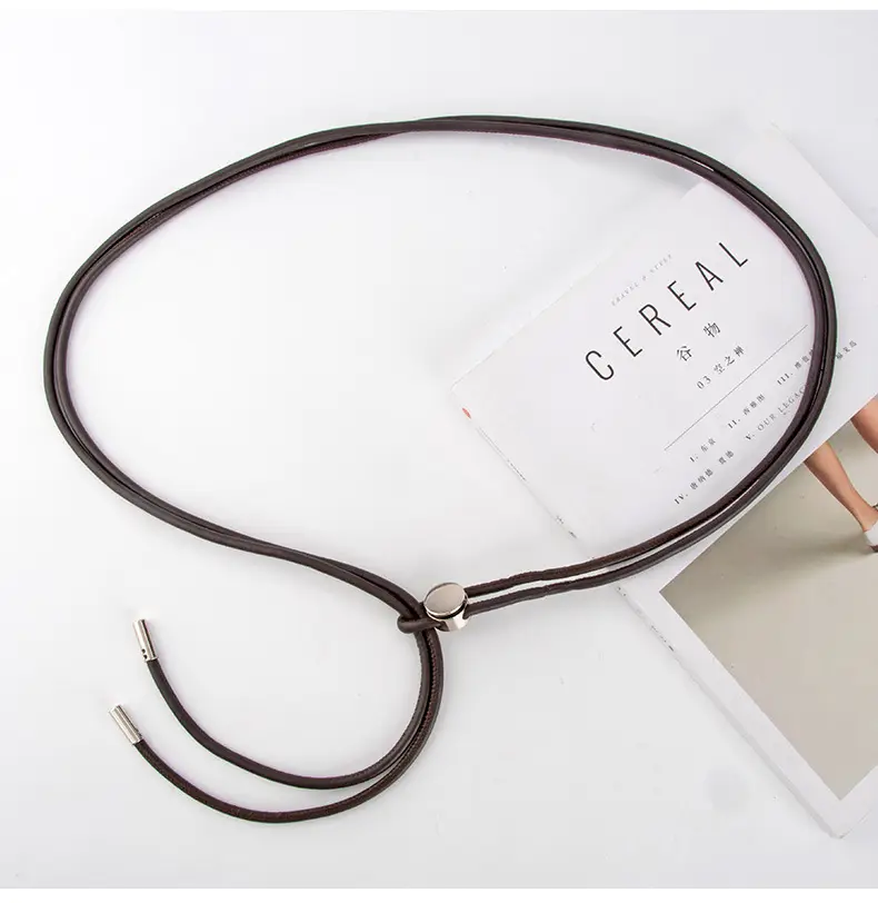 Women's Black PU Leather Knot Belt for All Occasions — feature 11