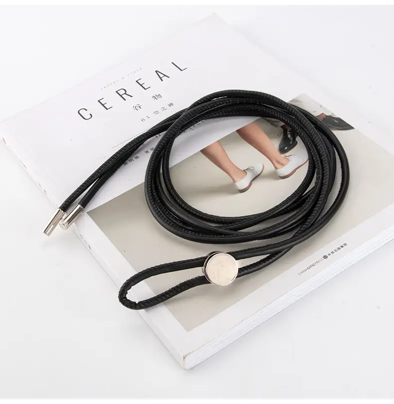 Women's Black PU Leather Knot Belt for All Occasions — feature 6