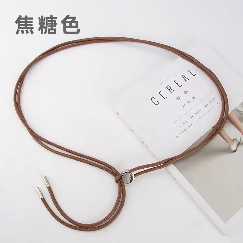 Women's Black PU Leather Knot Belt for All Occasions - Image 4