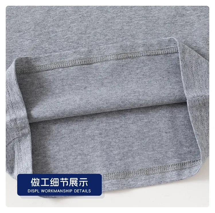 Boys Cotton Raglan Sleeve T-Shirt Gray Navy Spring — feature 14