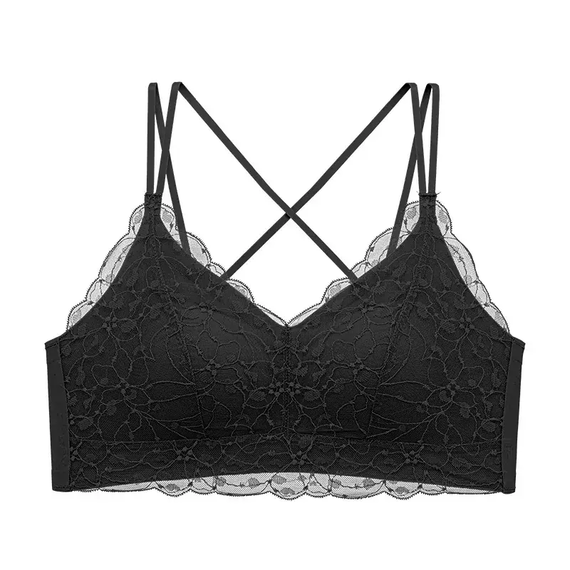 Lace All-In-One Bra with Back Strap & No Rims