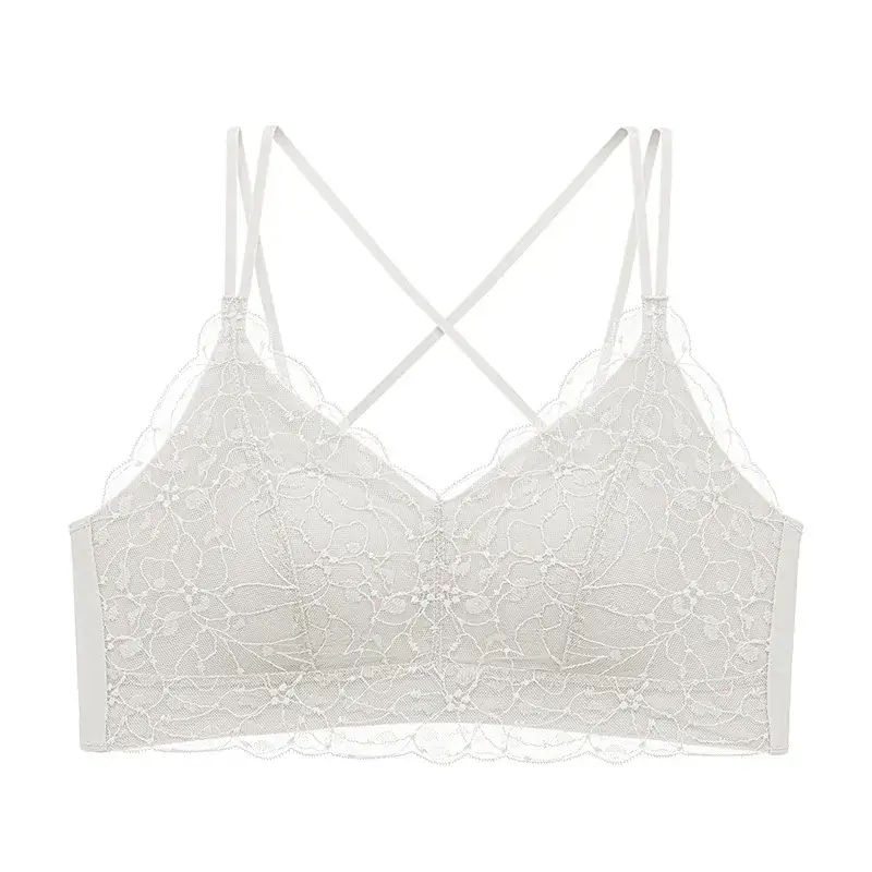 Lace All-In-One Bra with Back Strap & No Rims