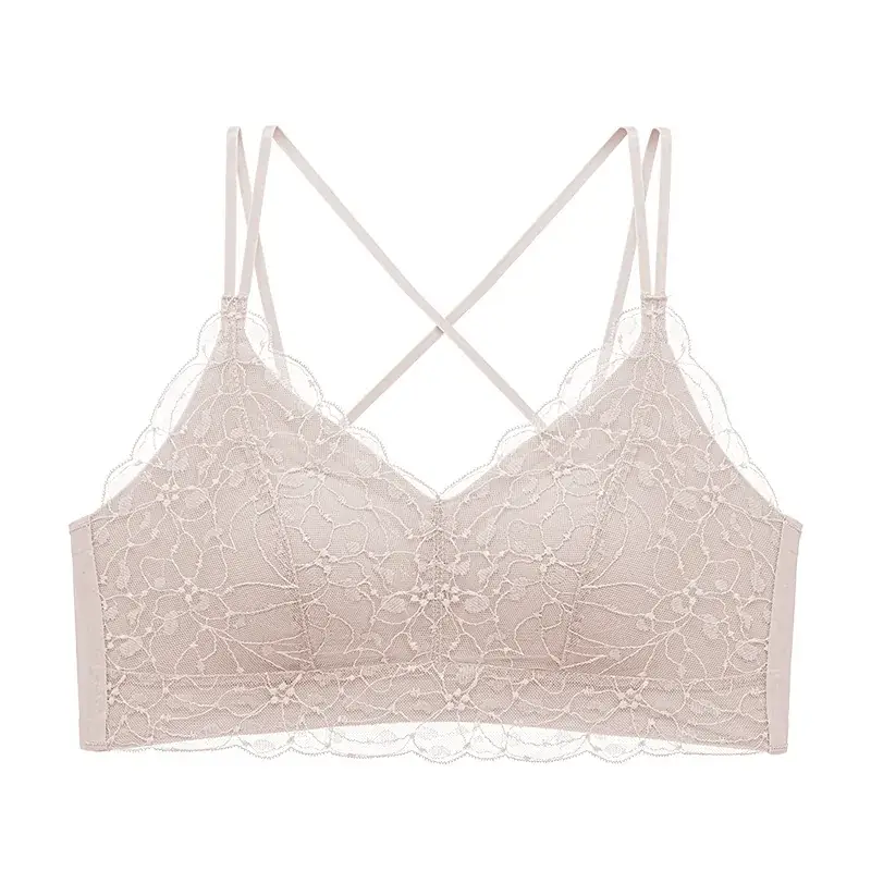 Lace All-In-One Bra with Back Strap & No Rims