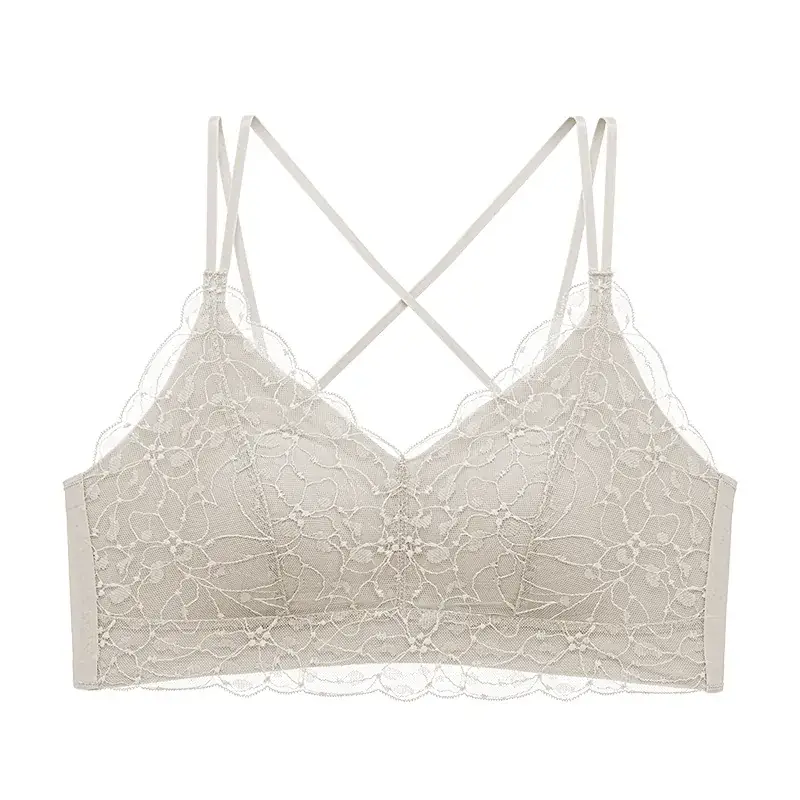 Lace All-In-One Bra with Back Strap & No Rims