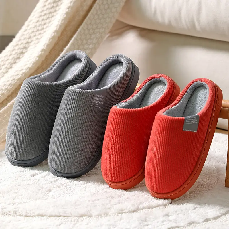 Cixi Cotton Slippers for Women, Spring, Autumn and Winter Home Use, Indoor Non-Slip Confinement Shoes, Thick-Soled Home Warm Couple Men - Image 8
