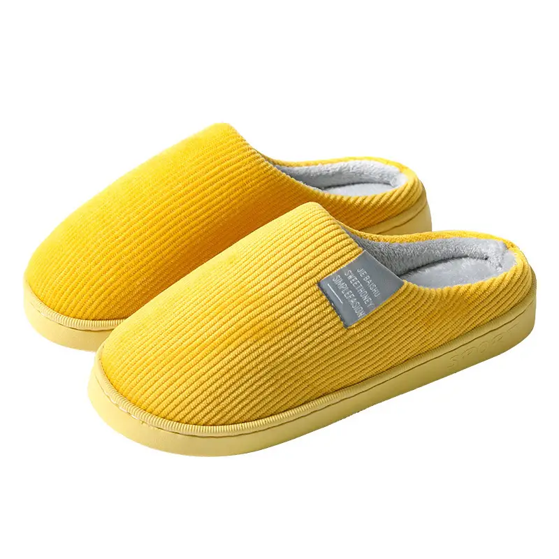 Cixi Cotton Slippers for Women, Spring, Autumn and Winter Home Use, Indoor Non-Slip Confinement Shoes, Thick-Soled Home Warm Couple Men - Image 10