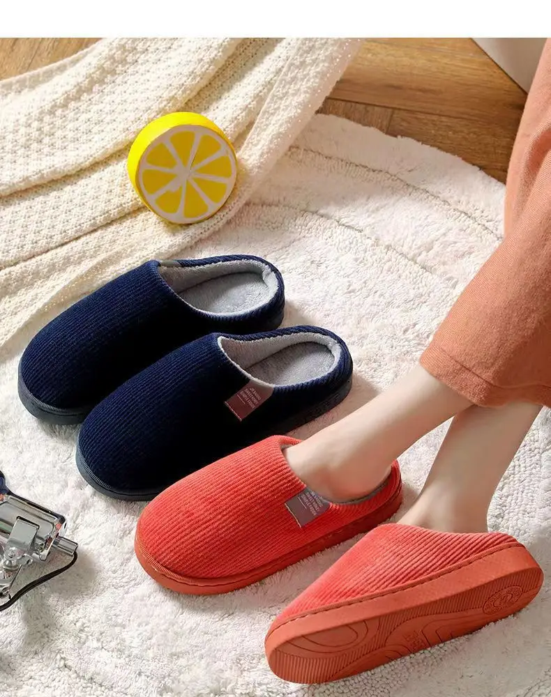 Cixi Cotton Slippers for Women, Spring, Autumn and Winter Home Use, Indoor Non-Slip Confinement Shoes, Thick-Soled Home Warm Couple Men — feature 13
