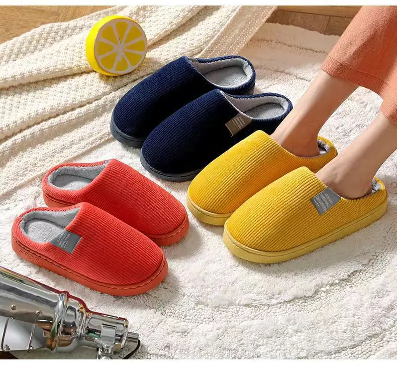 Cixi Cotton Slippers for Women, Spring, Autumn and Winter Home Use, Indoor Non-Slip Confinement Shoes, Thick-Soled Home Warm Couple Men — feature 16