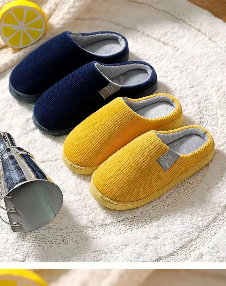 Cixi Cotton Slippers for Women, Spring, Autumn and Winter Home Use, Indoor Non-Slip Confinement Shoes, Thick-Soled Home Warm Couple Men — feature 7