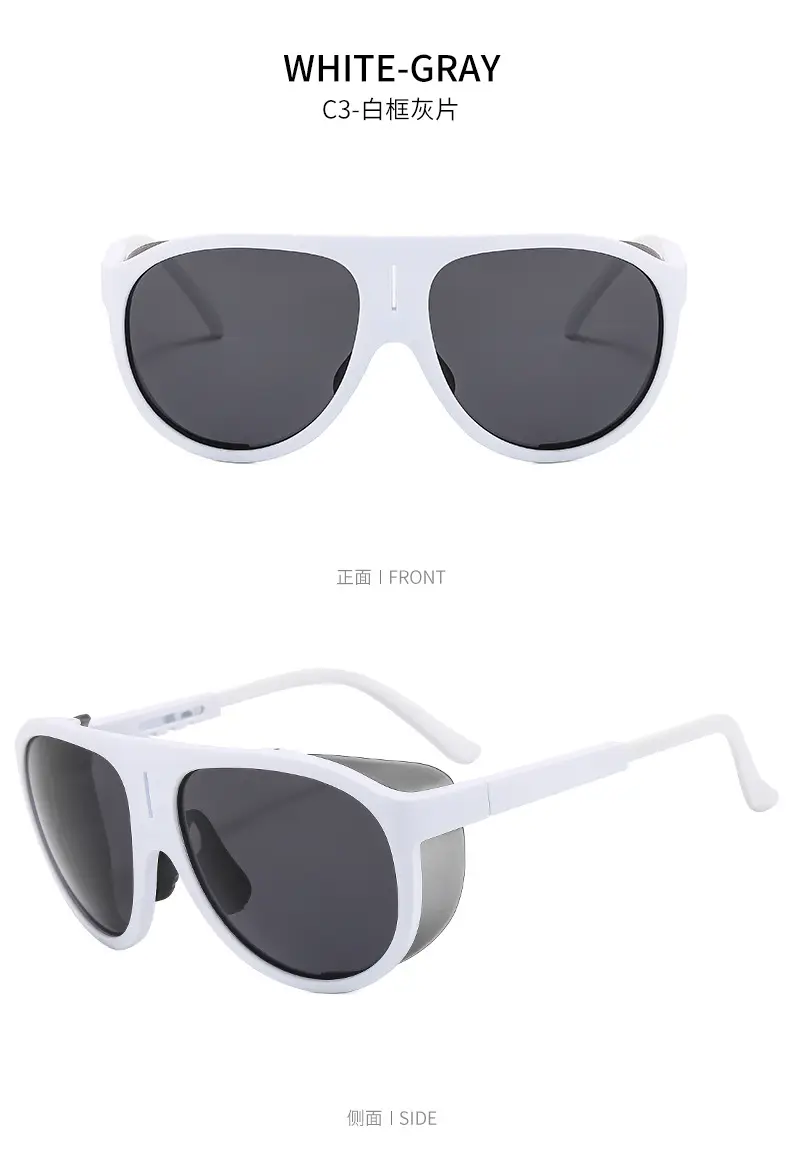UV-Proof Men's Blue Sunglasses with Black Frames — feature 13