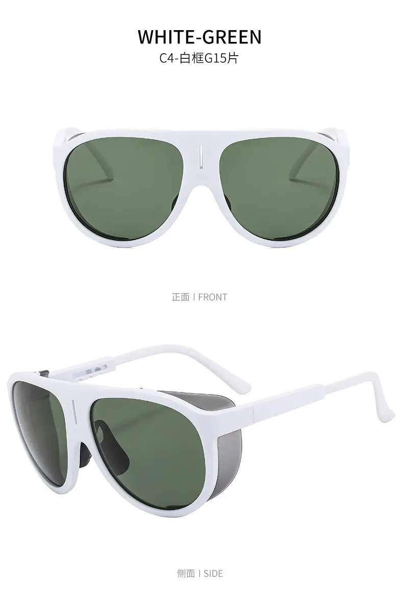 UV-Proof Men's Blue Sunglasses with Black Frames — feature 14