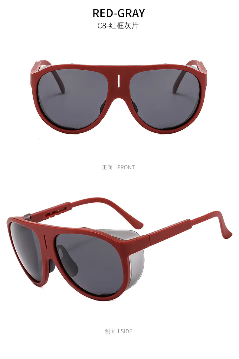 UV-Proof Men's Blue Sunglasses with Black Frames — feature 18