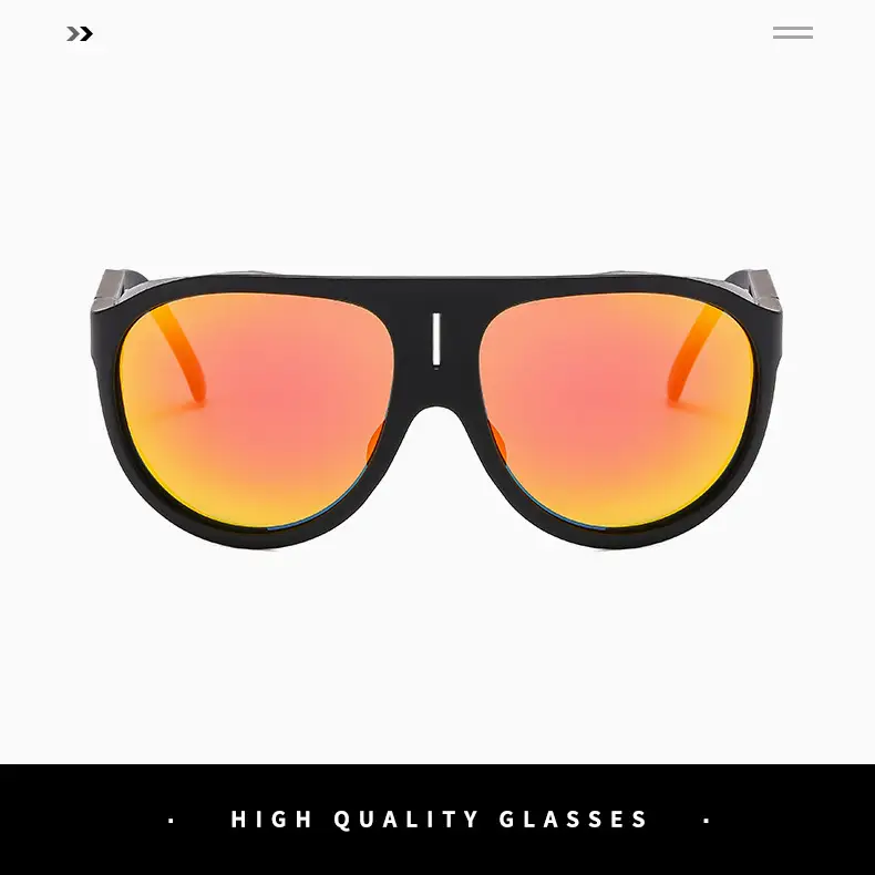 UV-Proof Men's Blue Sunglasses with Black Frames — feature 4