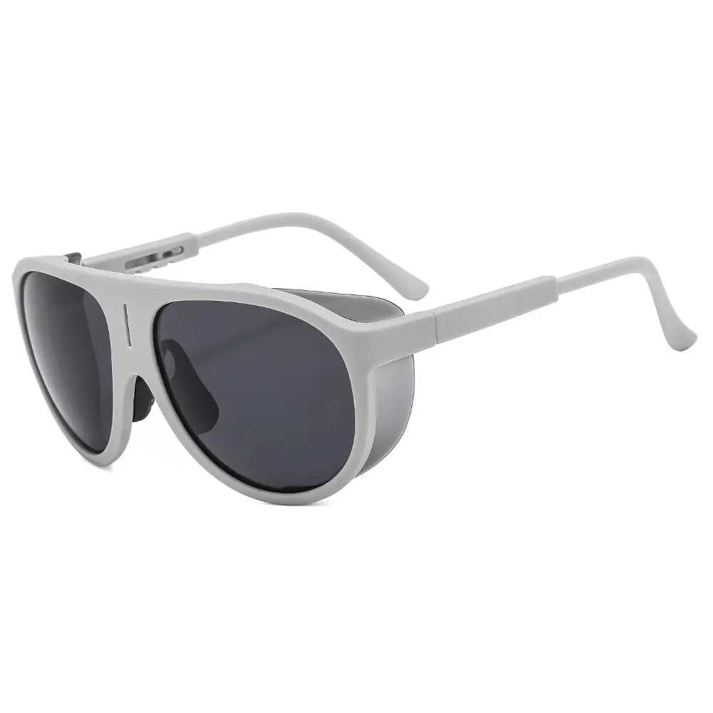 UV-Proof Men's Blue Sunglasses with Black Frames