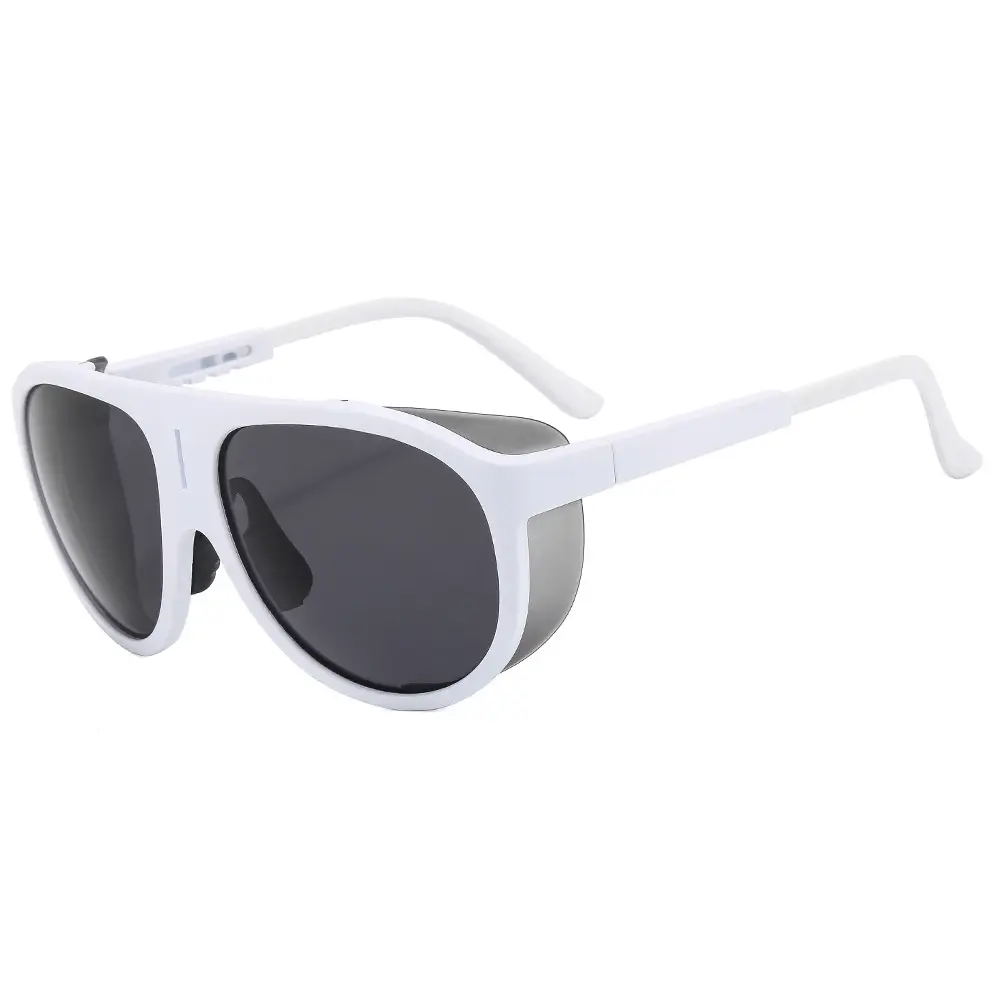 UV-Proof Men's Blue Sunglasses with Black Frames