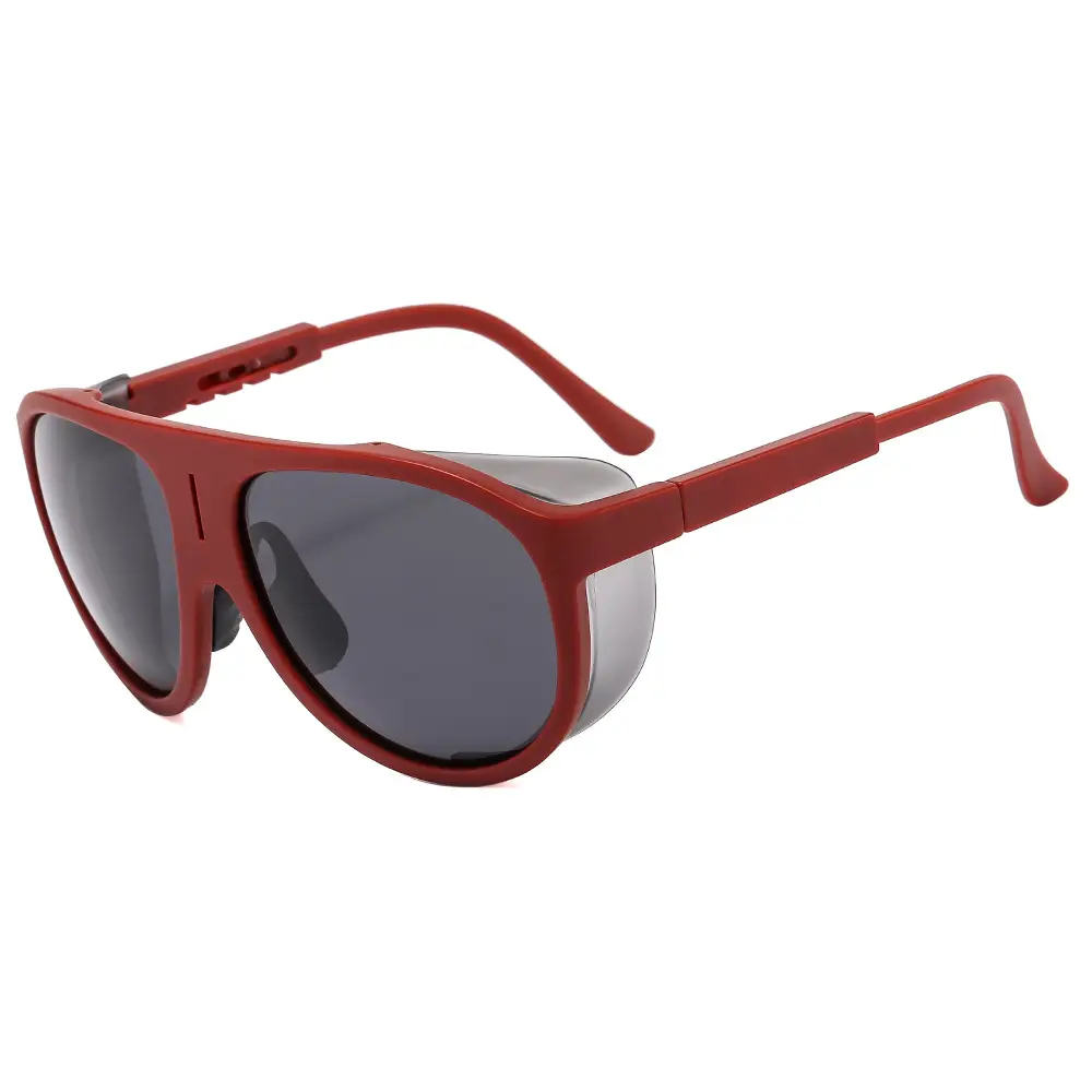 UV-Proof Men's Blue Sunglasses with Black Frames