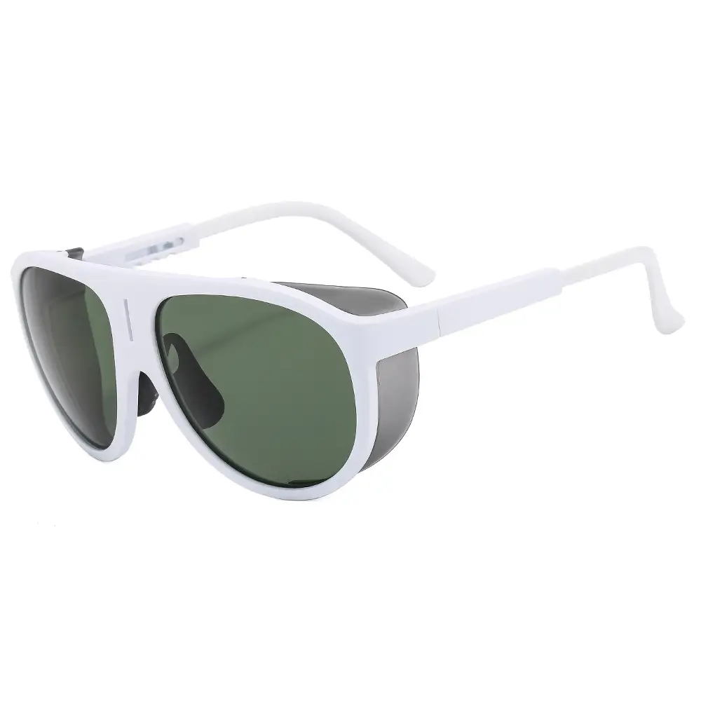 UV-Proof Men's Blue Sunglasses with Black Frames