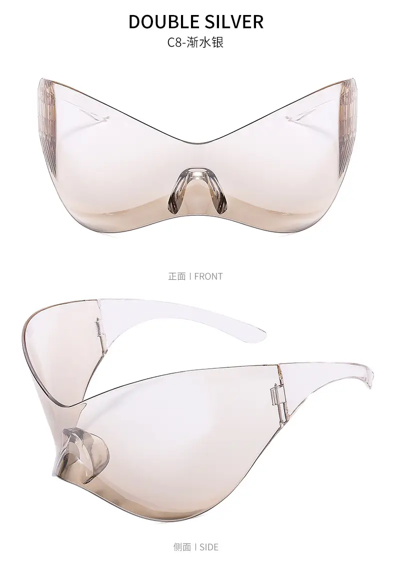 New European Oversized Yellow Sunglasses Y2K Wind Mask — feature 18