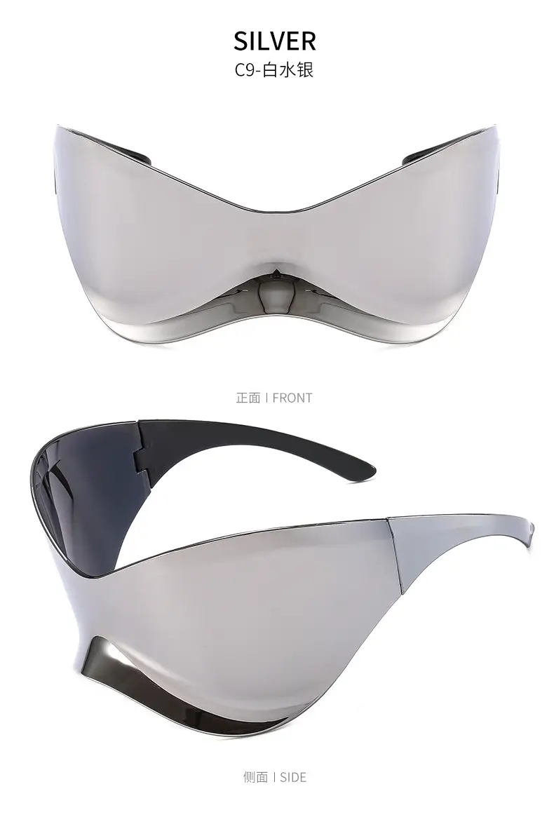 New European Oversized Yellow Sunglasses Y2K Wind Mask — feature 19