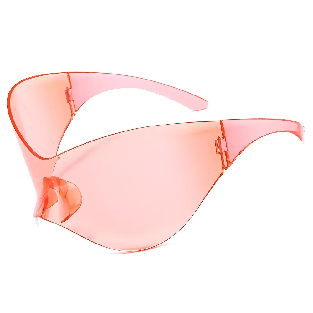 New European Oversized Yellow Sunglasses Y2K Wind Mask
