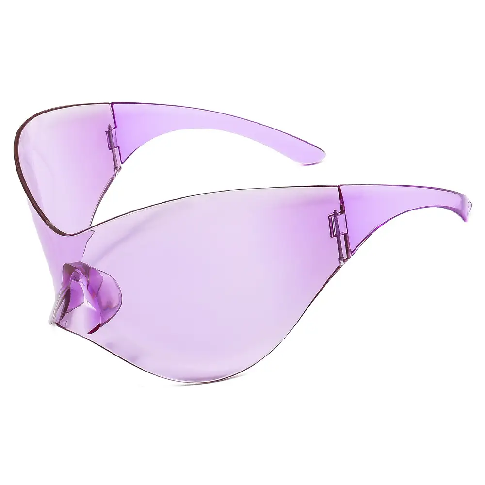 New European Oversized Yellow Sunglasses Y2K Wind Mask