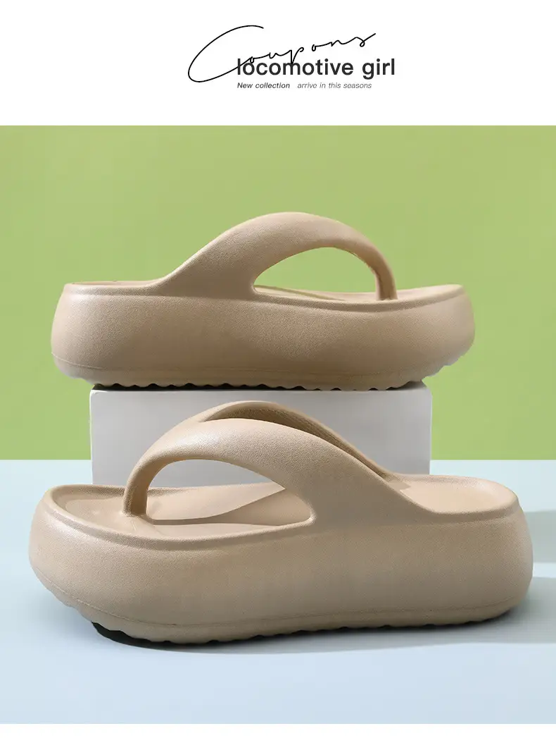 Flip-flops Women's Summer Wear Thick-soled Wear-resistant Non-slip Sandals EVA Home All-match Dung-feeling Non-stinking Sandals — feature 12