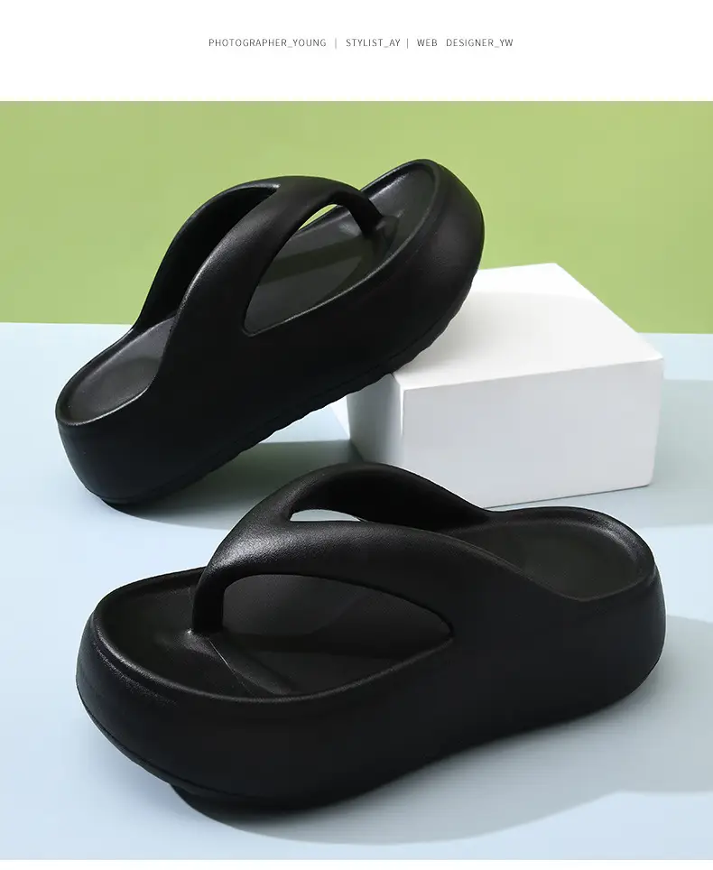 Flip-flops Women's Summer Wear Thick-soled Wear-resistant Non-slip Sandals EVA Home All-match Dung-feeling Non-stinking Sandals — feature 17