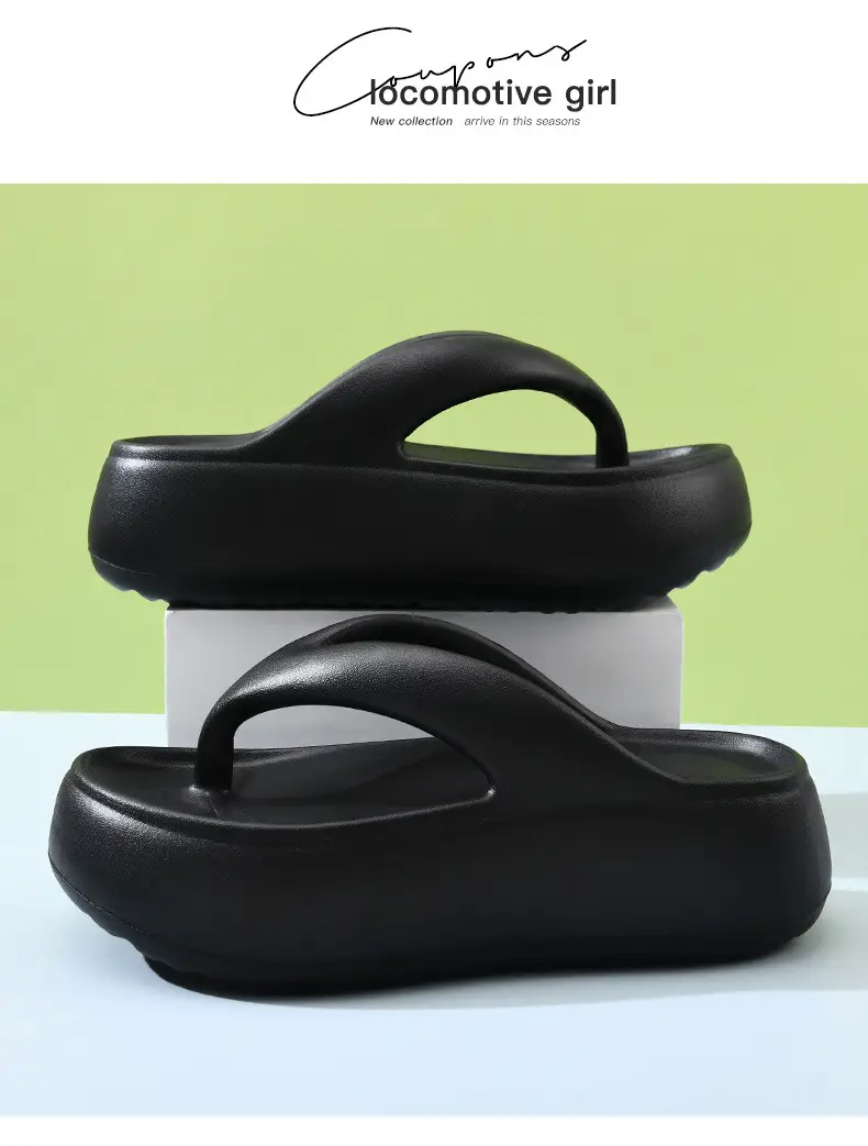 Flip-flops Women's Summer Wear Thick-soled Wear-resistant Non-slip Sandals EVA Home All-match Dung-feeling Non-stinking Sandals — feature 18