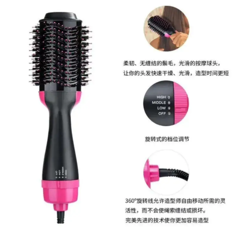 One Step Hot Air Hair Dryer with Negative Ion Technology - Image 3