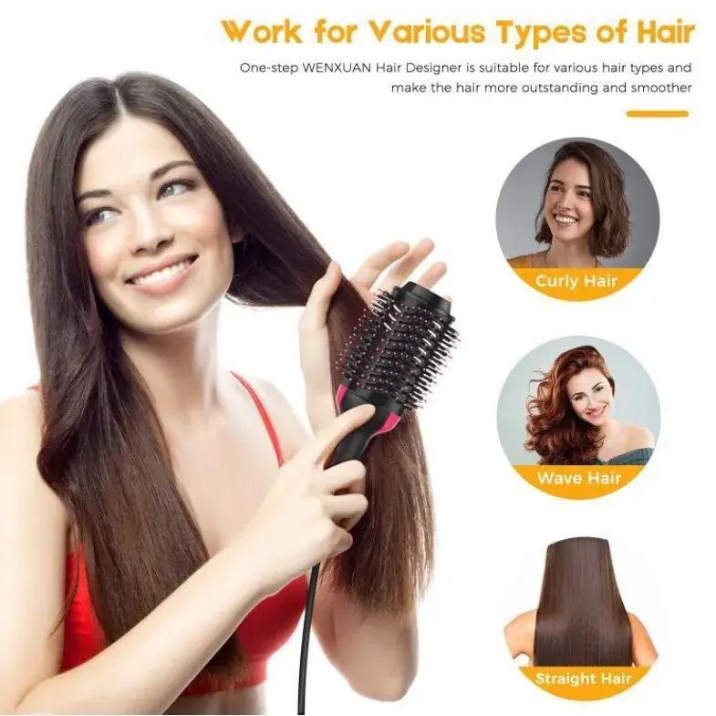 One Step Hot Air Hair Dryer with Negative Ion Technology - Image 5