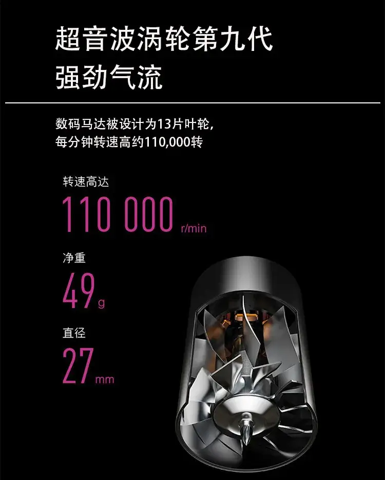 Leadless Hair Dryer 1.8m Silver Gold — feature 3