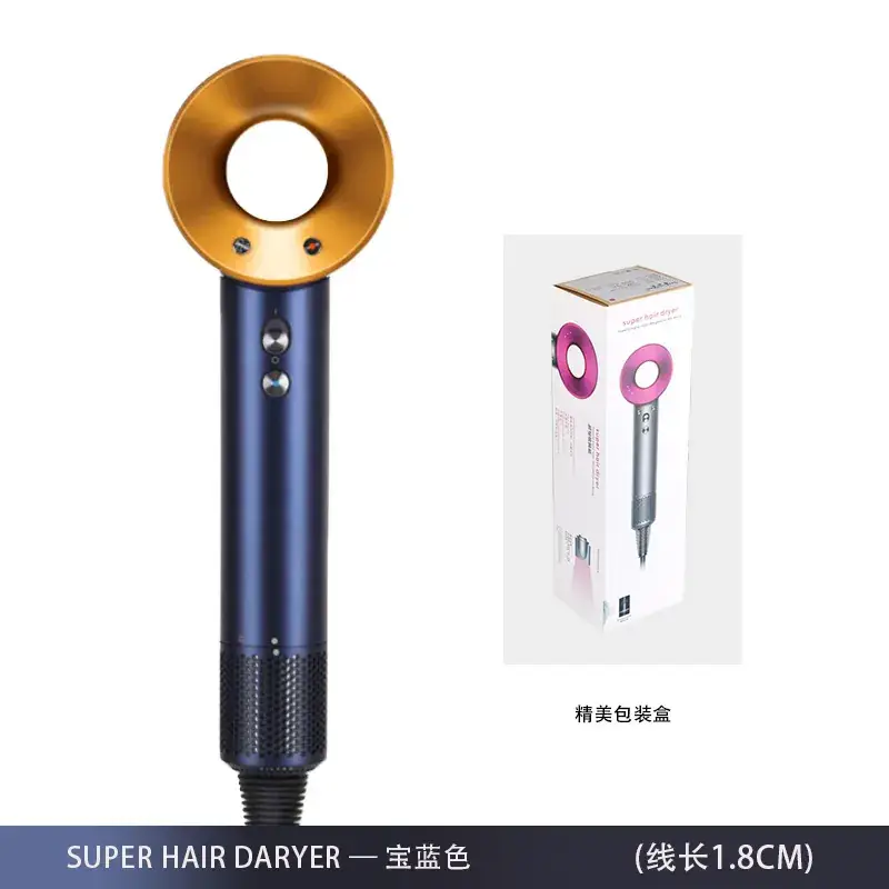 Leadless Hair Dryer 1.8m Silver Gold - Image 6