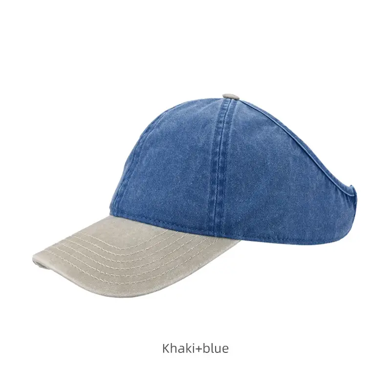 Wine Red Embroidered Baseball Cap Half Bristle