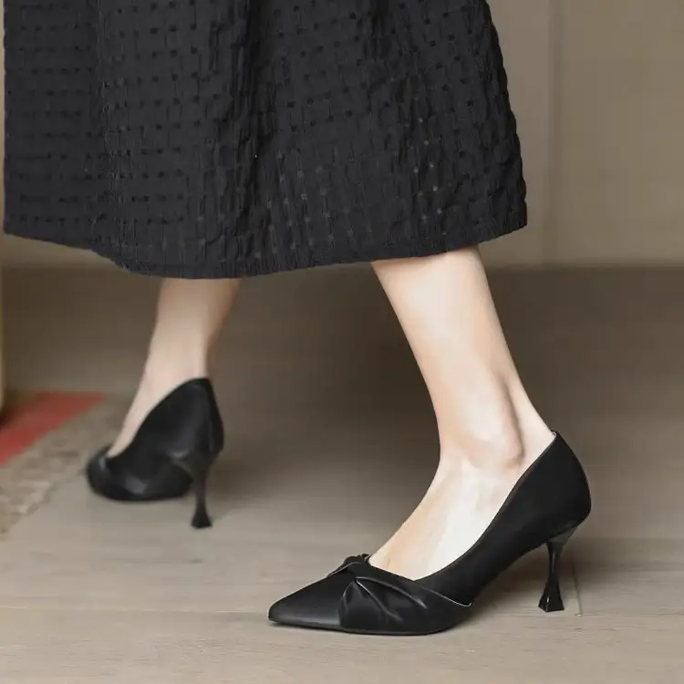 Black Pointed Toe High Heels for Women 2024 - Image 3