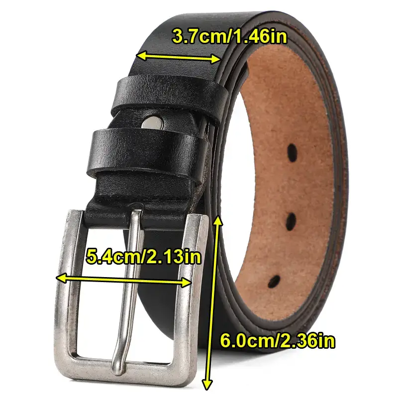 New Men's Antique Leather Buckle Belt Foreign Trade - Image 5