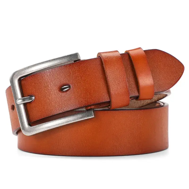 New Men's Antique Leather Buckle Belt Foreign Trade — feature 11